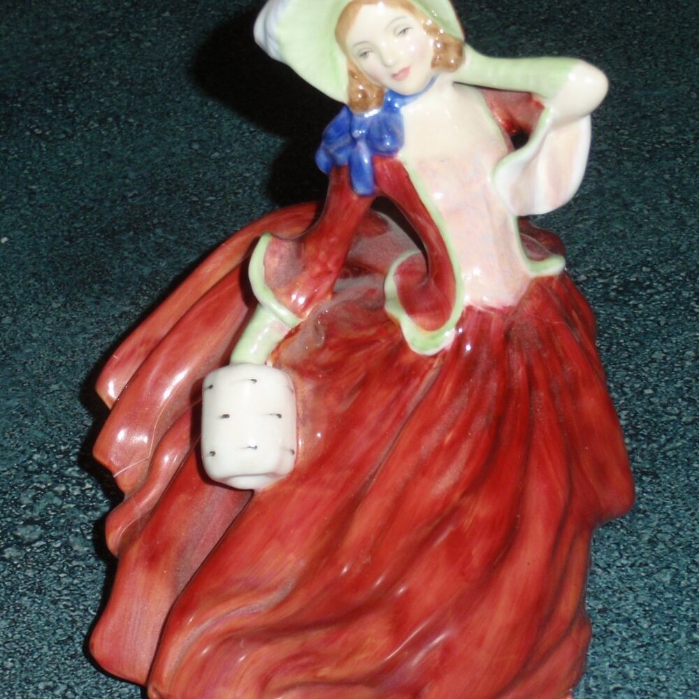 Vintage Royal Doulton Porcelain Collectible Figurine "Autumn Breezes" HN1936 - Picture 8 of 9